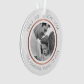 Famille Photo Noël Paix Joy Hope Amour Moderne (devant)