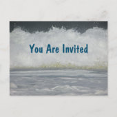 Famille Plage Vacances été Destination Invitation (Devant)