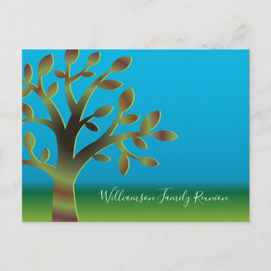 Famille Réunion Barbecue Pique-nique Invitation In (Devant)