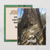 Famille Reunion Beach Vacances Voyage Faire-part (Devant / Derrière)