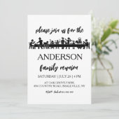 famille réunion famille invitation (Debout devant)