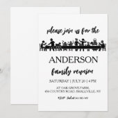 famille réunion famille invitation (Devant / Derrière)