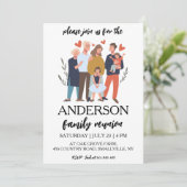 famille réunion famille invitation (Debout devant)