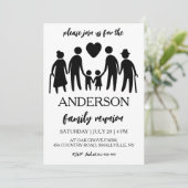 famille réunion famille invitation (Debout devant)