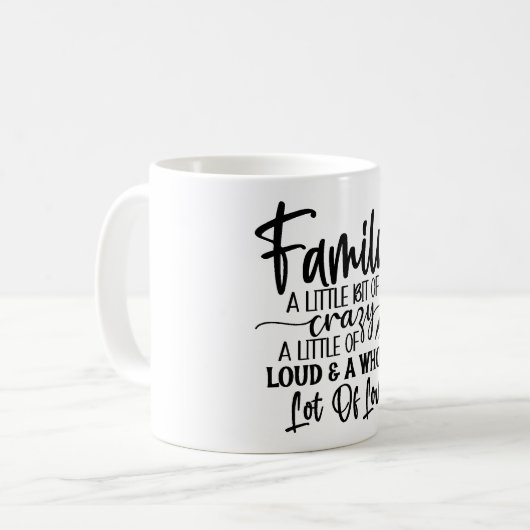 Famille Un Peu Fou Mug Classique (Devant gauche)