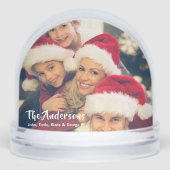 Family 2 Photos Happy Holidays Keepsake Custom (Avant)