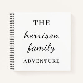 Family Adventures Modern Minimal Design Notitieboek