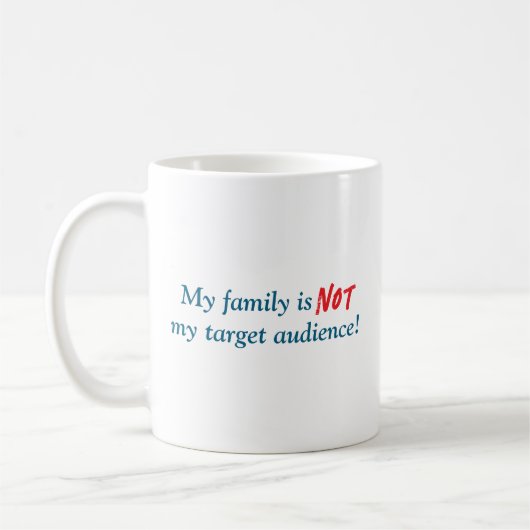 Family Audience-schrijver Koffiemok (Links)