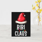 Family Bibi Claus Christmas Santa's Pajama Matchin Kaart (Gele Bloem)