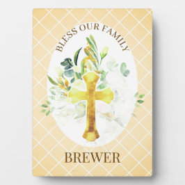 Family Blessing Christian Gift Plaque Fotoplaat