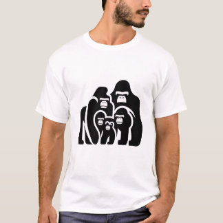 "Family Bond Gorilla T-shirt Design"