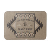 Family Cabin Rustic Southwest Native Tribal Cactus Badmat (Voorkant)
