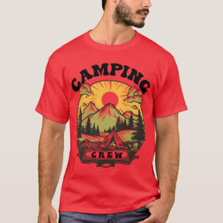 Family Camping Crew Squad Camping Lover Design gif T-shirt