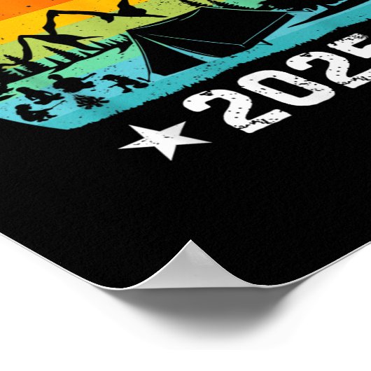 Family Camping Trip 2025 Matching Crew Summer Vaca Poster (Hoek)