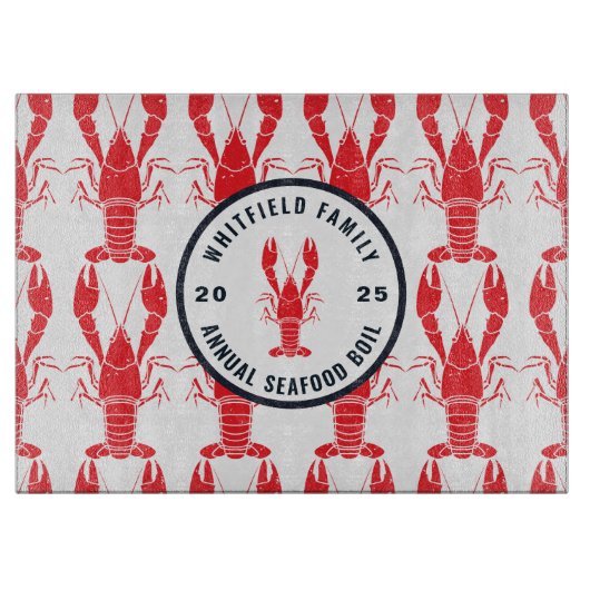 Family Celebration Lobster Boil Custom Snijplank (Voorkant)