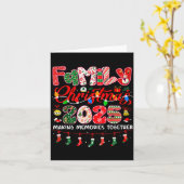 Family Christmas 2025 For Family Matching Pajamas Kaart (Gele Bloem)