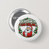 Family Christmas 2025  Ronde Button 5,7 Cm (Voorkant /achterkant)