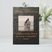 Family Christmas Card – Editable Design Bedankkaart (Staand voorkant)