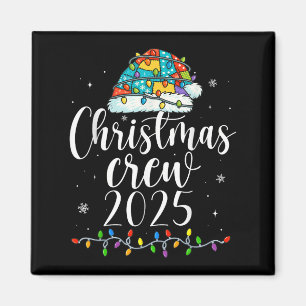 Family Christmas Crew 2025 Matching Xmas Mannen Vr Magneet
