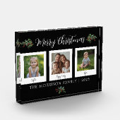 Family Christmas Greenery Black Fotoblokken (Links)