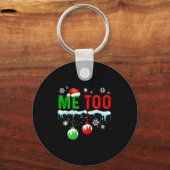 Family Christmas Pajamas Matching Couple Holiday H Sleutelhanger (Voorkant)