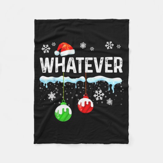 Family Christmas Pajamas Matching Whatever Fleece Deken (Voorkant)