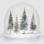 Family Christmas Photo Scandinavian Sneeuwbol (Achterkant)