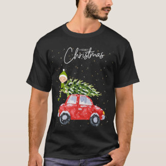 Family Christmas Vintage Truck Personalized  T-shirt