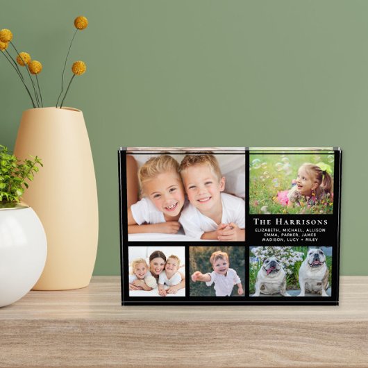 Family Collage Black Fotoblokken