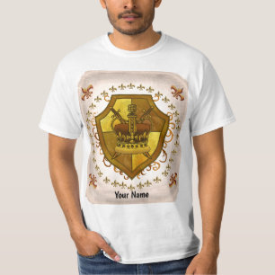 Family Crest Crown Achternaam T-shirt