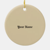 Family Crest Shield Achternaam Keramisch Ornament (Achterkant)