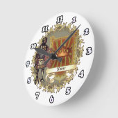 Family Crest Shield Achternaam Ronde Klok (Hoek)