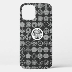 [Family Crests] Flowers en Planten Black iPhone 12 Hoesje
