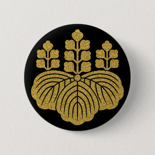 [Family Crests] Paulownia 5-7kiri Button