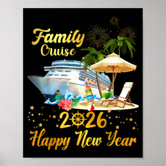 Family Cruise 2026 Happy New Year Poster