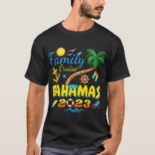 Family Cruise Bahamas 2023 Matching Group Summer V T-shirt