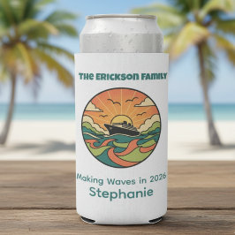 Family Cruise Can Cooler - Ocean Sunset
