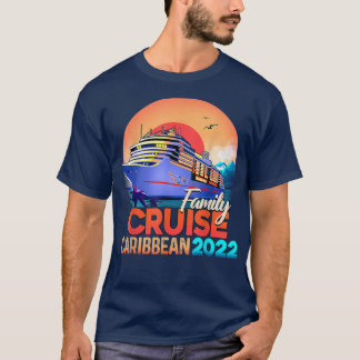 Family Cruise Caribbean 2022 Mannen Women Boys Gir T-shirt