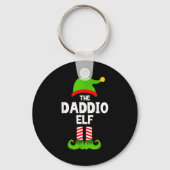 Family Daddio Elf Christmas Matching Pajama Funny Sleutelhanger (Voorkant)