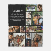 Family Definition Photo Collage Fleece Deken (Voorkant)
