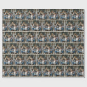 Family Dog Portrait Cadeaupapier (Vlak)