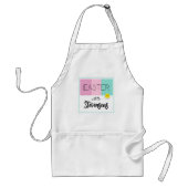 Family Easter aangepaste naam Schort (Voorkant)