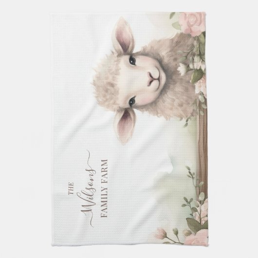 Family Farm Rustic Sheep Theedoek (Verticaal)
