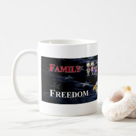 family, firearms, freedom and felines mug koffiemok
