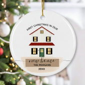 Family First Christmas Housewarming New Home Ornament