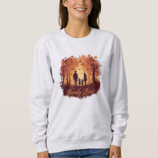 Family First – Thanksgiving Silhouette Sweatshirt