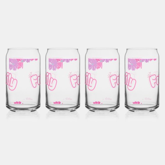 Family Flower Mug Blikvorm Glas (Rechts)