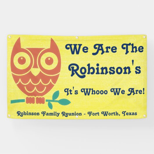 Family Friendly Owl Banner (Horizontaal)