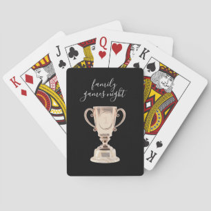 Family Games Night Number One Trophy-spelkaarten Pokerkaarten