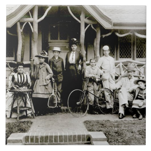 Family Group, c.1900 (foto) Tegeltje (Voorkant)
